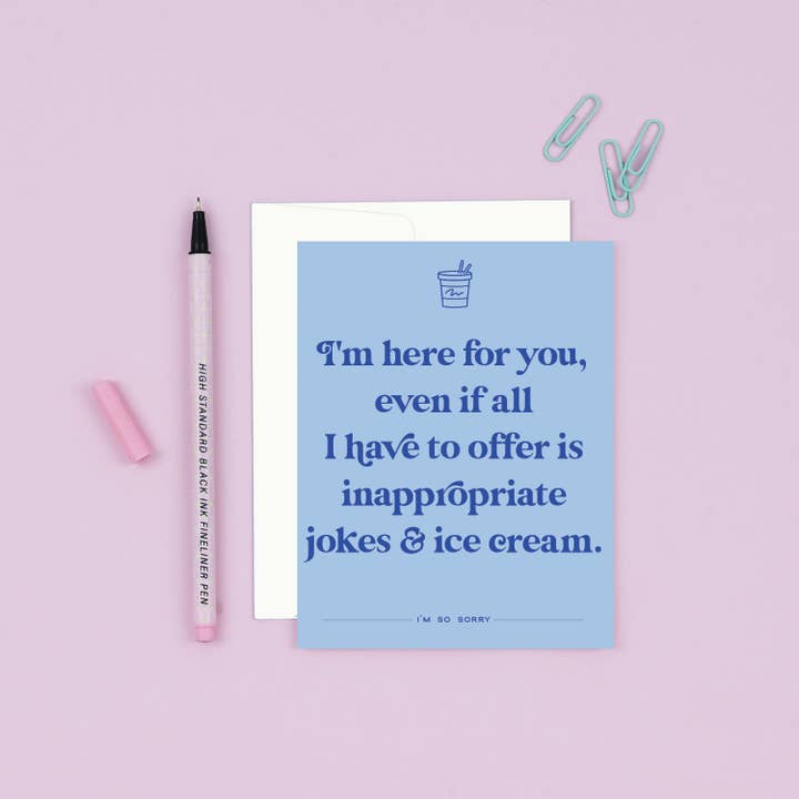Paloma Paper Co. - Wholesale Sympathy Card - Inappropriate Jokes | Cheeky Sympathy Card1