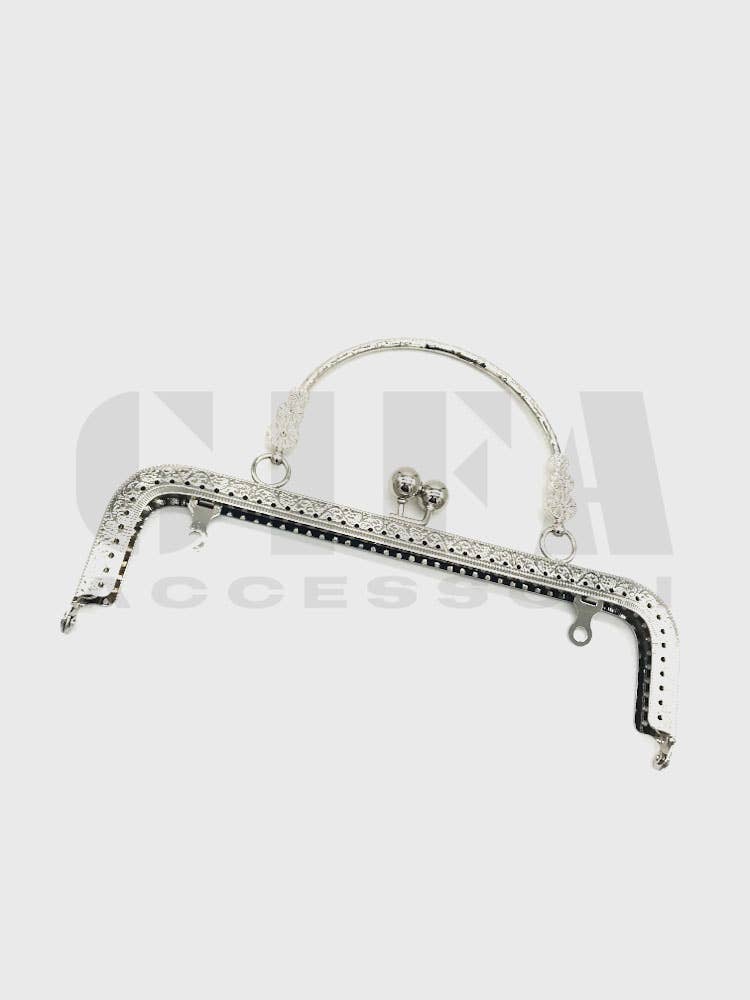 Gifa Accessori - Vente Accessoire de sac – femme - Clic clac lady avec manche 20 cm Nickel0