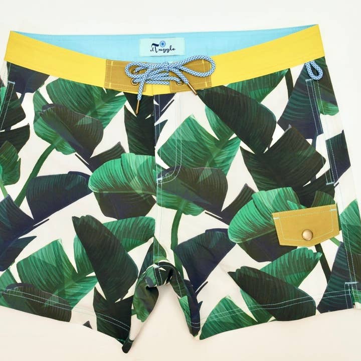 BANANA LEAVES Board Short 5" Inseam for wholesale by El Tuggle