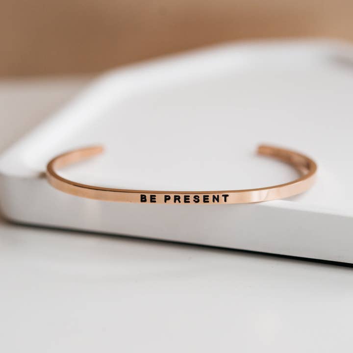 MantraBand - Vendita all'ingrosso Bracciale a polsino - Be Present - braccialetto mantraband® ispiratore