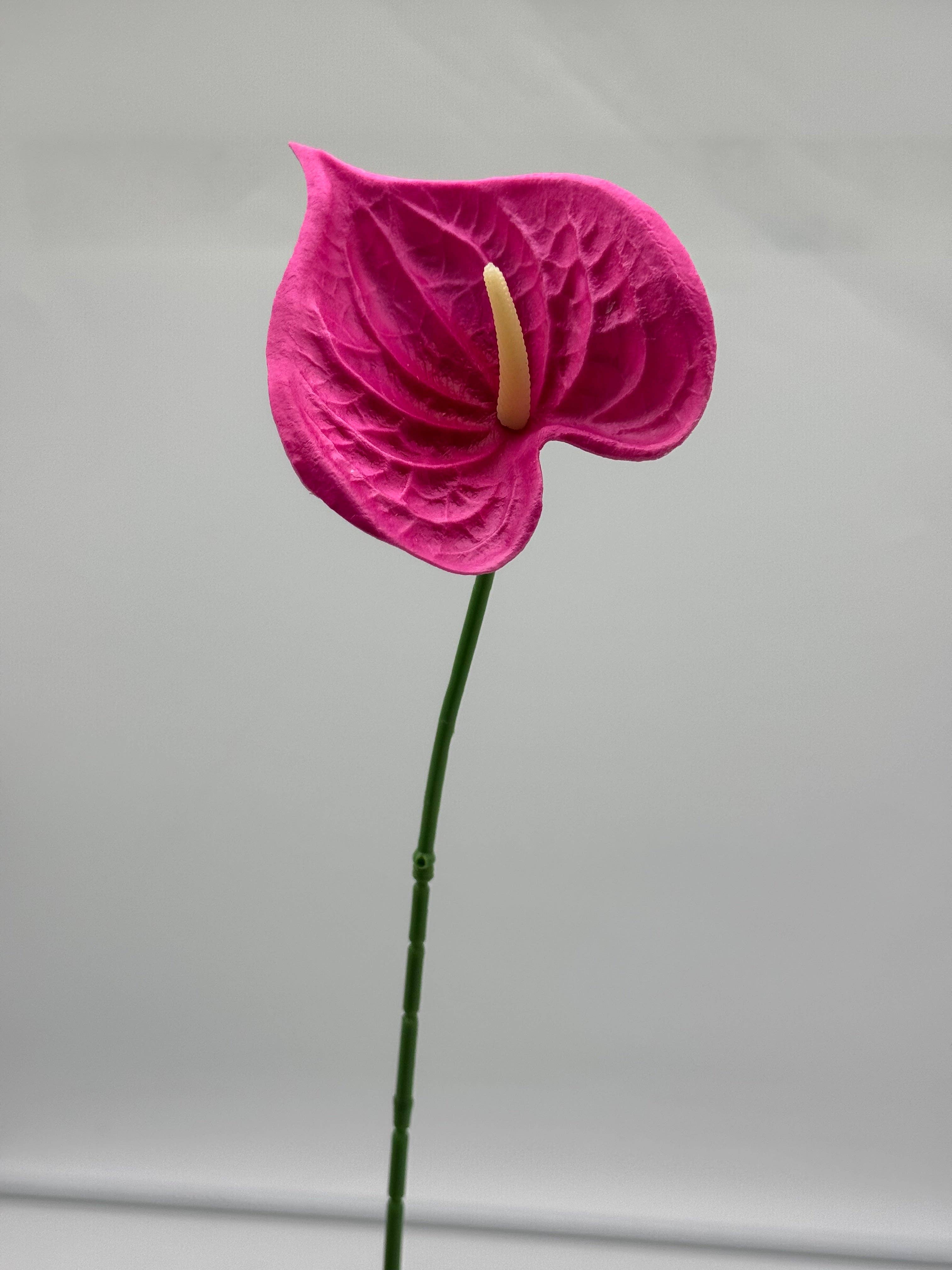 JKF & Co Pty Ltd - Wholesale Artificial Flowers - Anthurium Small Real Touch Single Stem3