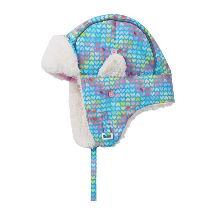 LT BLUE MULTI Boys Toddler / Tween Cold Weather Trapper Hat for wholesale on Faire