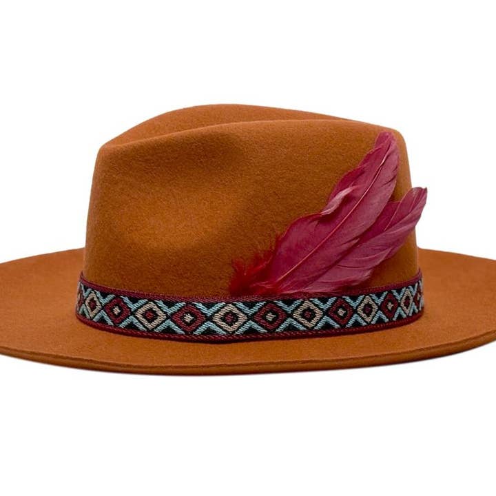 Epoch hats - Wholesale Fedora - Women's - Australian Wool Felt Wide Flat Brim Fedora Hat13