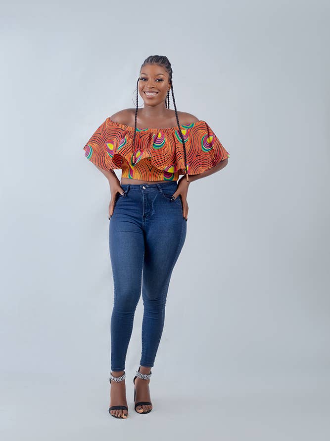 ETNICA - Wholesale Blouse - Women's - African Print Achol Crop Top5