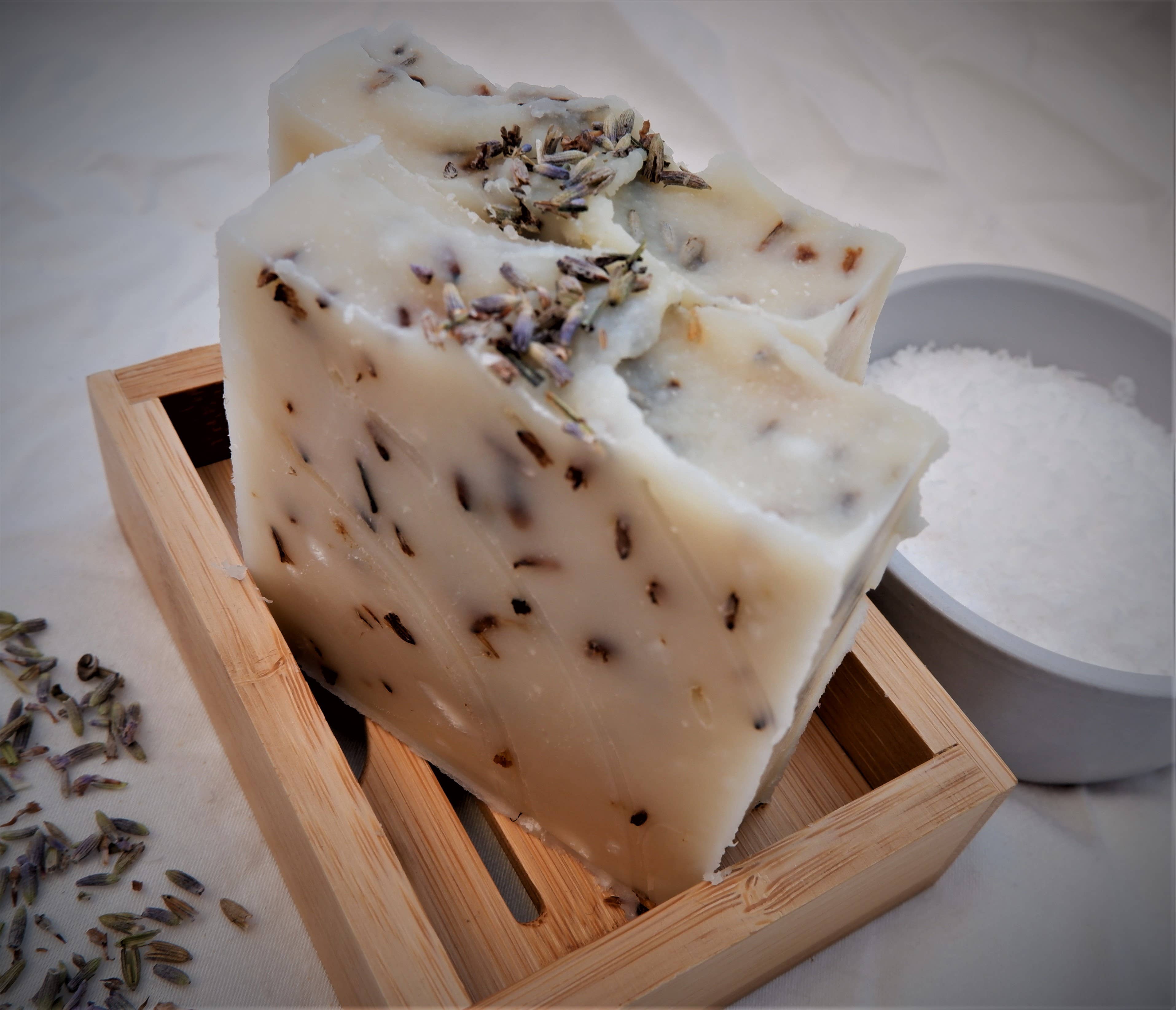 Mersea Mudd Shack Ltd - Vente Pains de savon - Savon à la lavande et au sel de mer à la cire d'abeille 100 g3