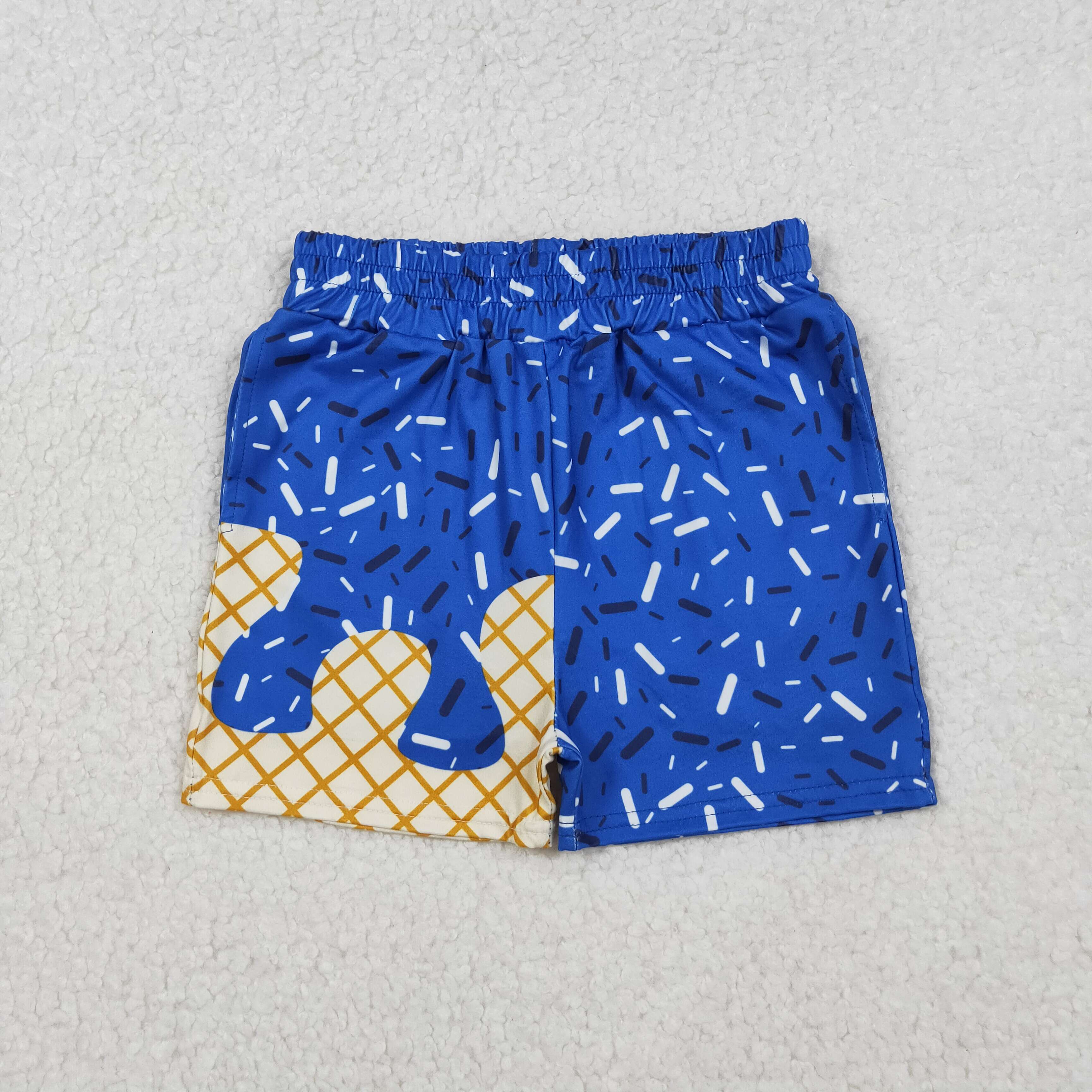 Aier Wholesale - Wholesale Shorts - Kids - Sibling Baby Boys Drip Sprinkles Team Shorts Bottom With Belt3
