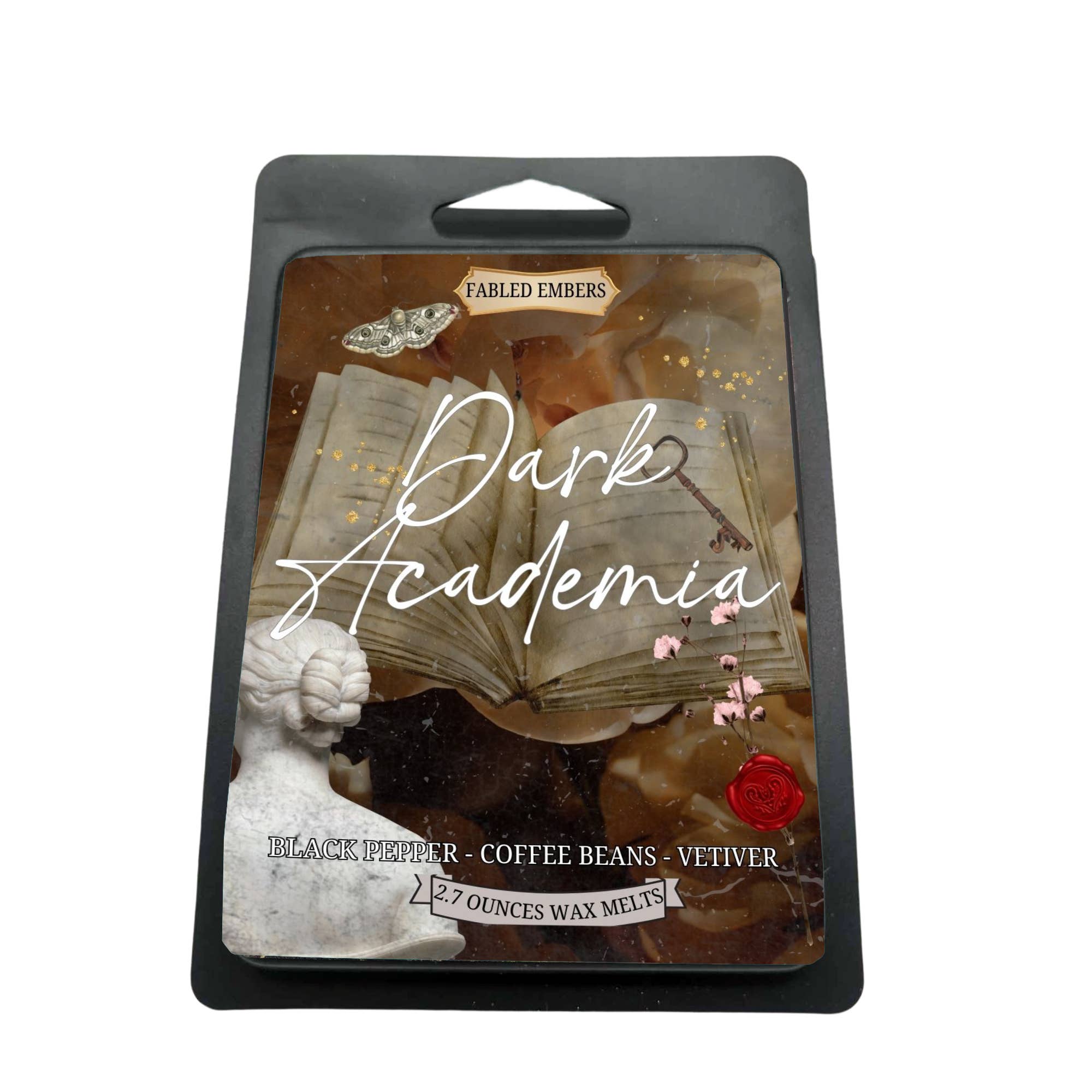 Fabled Embers - Wholesale Wax Melt - DARK ACADEMIA \ Wax Melt \ Coffee Vetiver Leather \ Bookish0