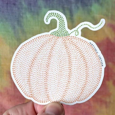 Græskar Sticker for engroshandel hos Matthew Goetzka ~ The Patient Artist