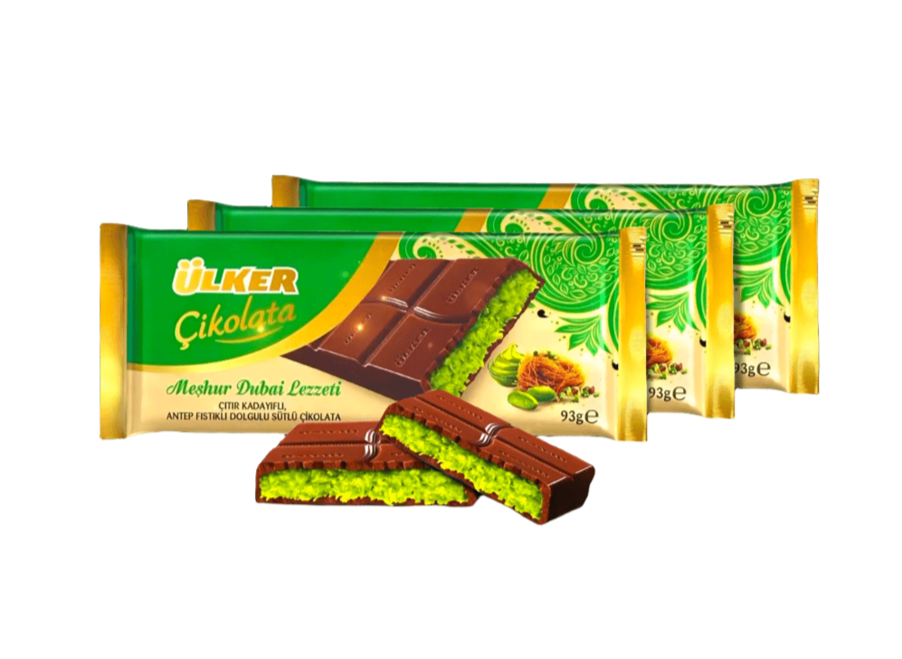 Global Bite Co - Wholesale Chocolate Bar - Ülker Dubai Chocolate 6x93g (Turkey)1
