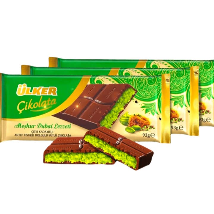 Global Bite Co - Wholesale Chocolate Bar - Ülker Dubai Chocolate 6x93g (Turkey)1