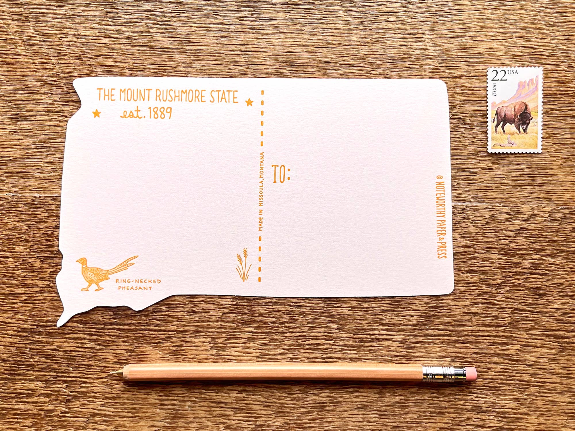 Noteworthy Paper & Press - Vendita all'ingrosso Cartoline - Cartolina dello stato del Dakota del Sud5