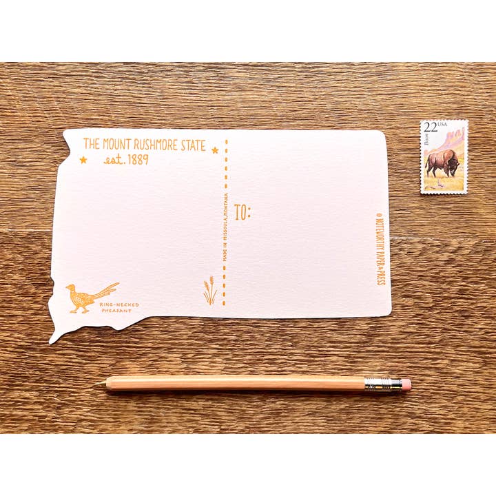 Noteworthy Paper & Press - Vendita all'ingrosso Cartoline - Cartolina dello stato del Dakota del Sud5