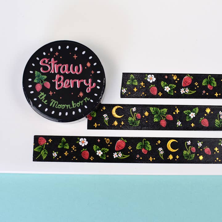 Strawberry Sparkles Washi Tape for wholesale by The Moonborn