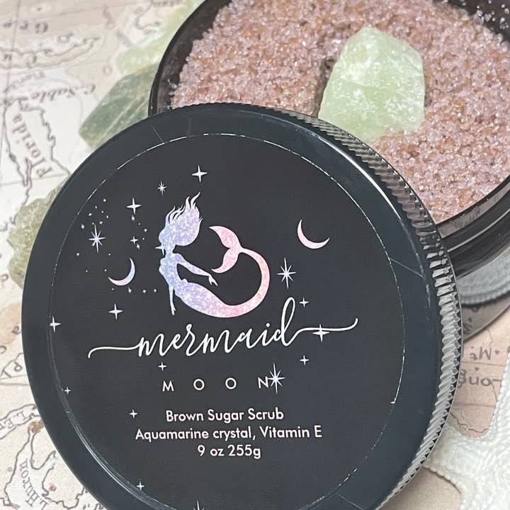 Gommage pour le corps Mermaid Moon Brown Sugar pour la vente par Starstruck Candles