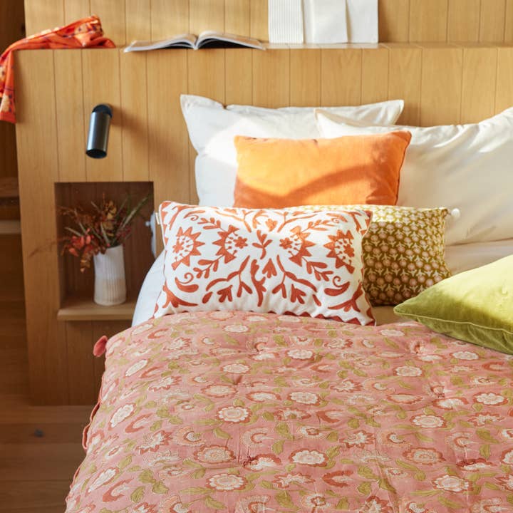 Sofa Cover - Guapao Rosewood and other Purchase Wholesale embroidered blankets. Free Returns & Net 60 Terms on Faire trending on Faire.