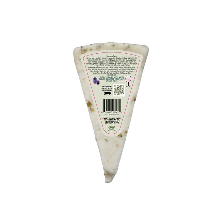 Sweet Grass Dairy - Wholesale Cheese - Cypress Retail Pieces