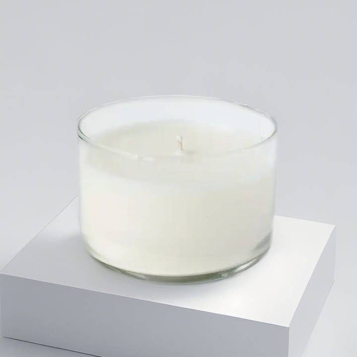 12 PCS non etichettati - Candela in vetro trasparente per la vendita all'ingrosso da parte di Agaboo Candle