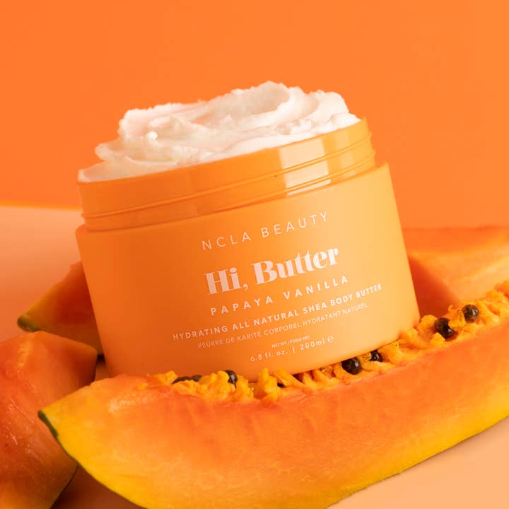 NCLA Beauty - Wholesale Body Balm/Butter - Hi, Butter All Natural Shea Body Butter - Papaya Vanilla