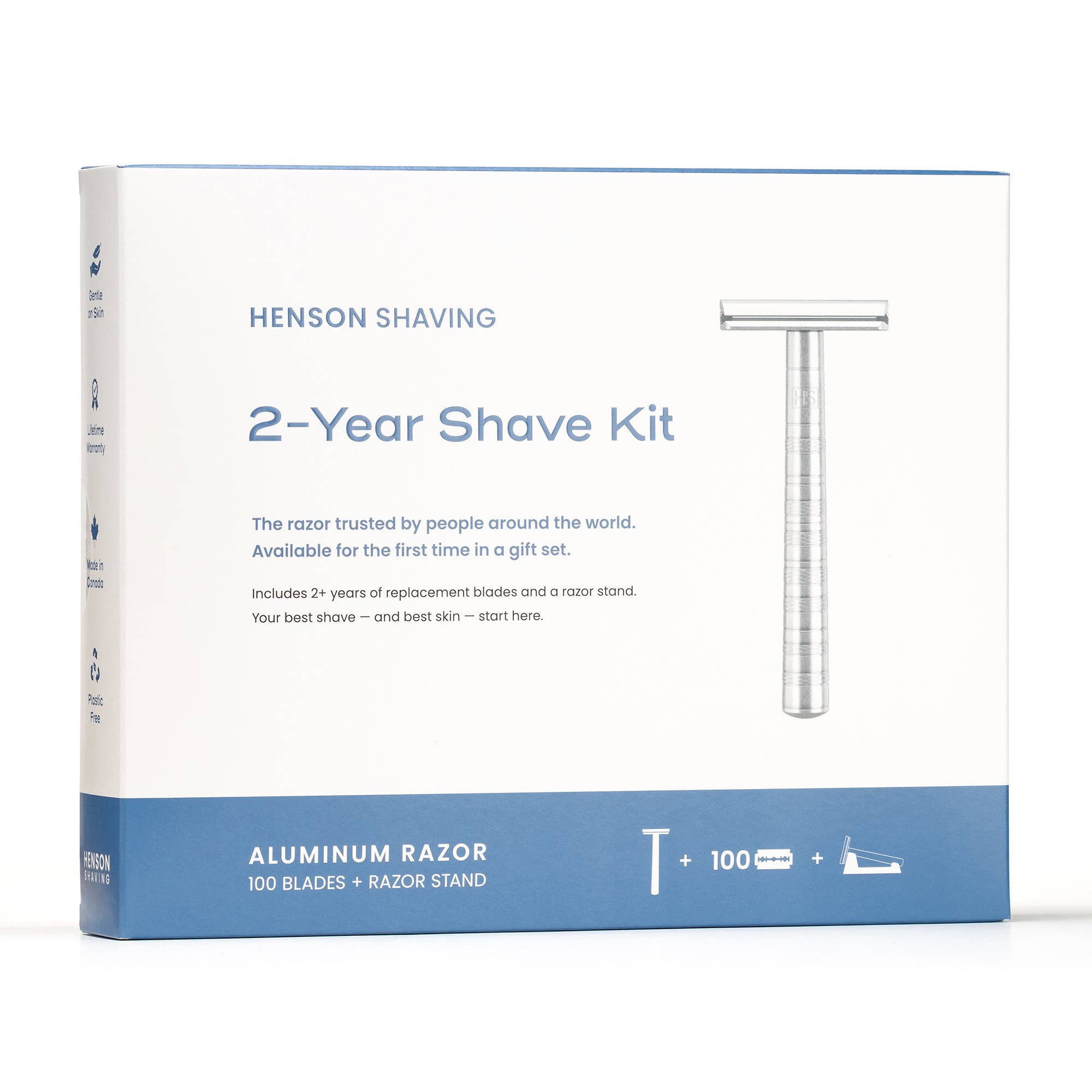 Henson Shaving - Wholesale Razor - Henson Shaving Retail Box Set - 2-Year Shave Kit