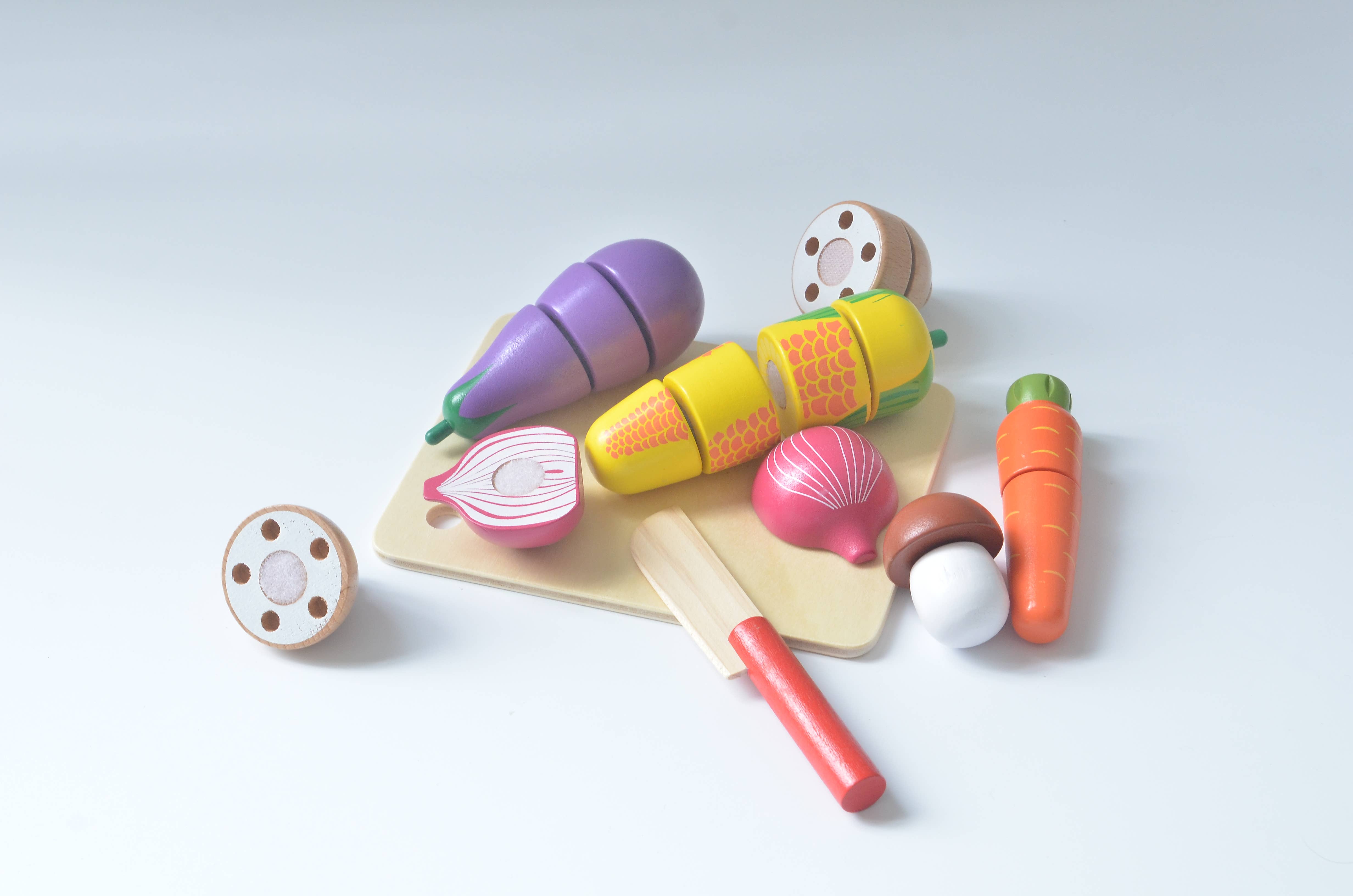 ACOOL TOY - Wholesale Wood Toy - Kids - AC6654   Vegetables Cutting - MOQ 87