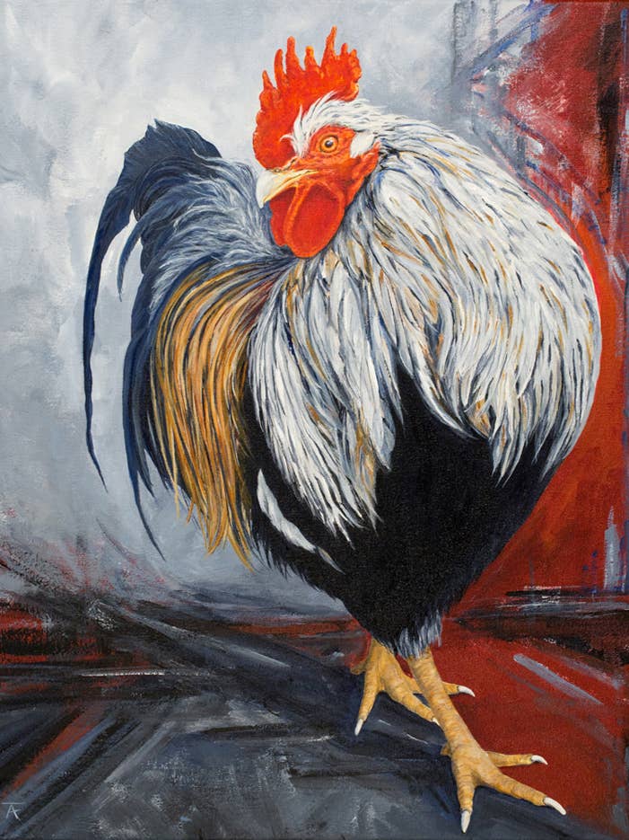 Walk This Way - Chicken Print for wholesale by Tracy L Anderson