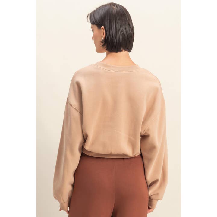 Double Zero - Wholesale Sweatshirt - Women's - Everyday Long Sleeve Cropped Sweatshirt9