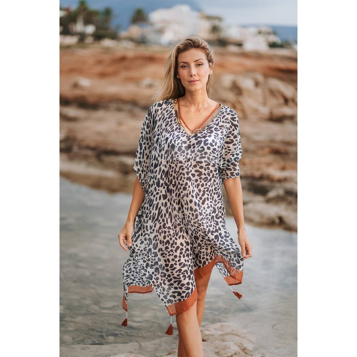 Svart Isla Bonita Av SIGRIS Poncho Cozumel 35410 för wholesale på Faire0