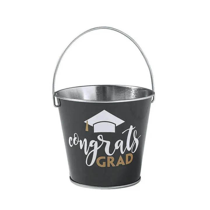 Graduation Metal Pail for wholesale by Party Expo, LLC