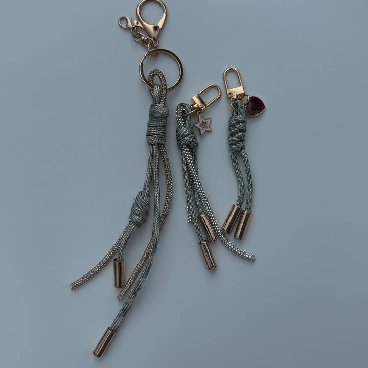 AL Designworks - Wholesale Keychain - Women's - Rope & Rhinestone Bag Charm9
