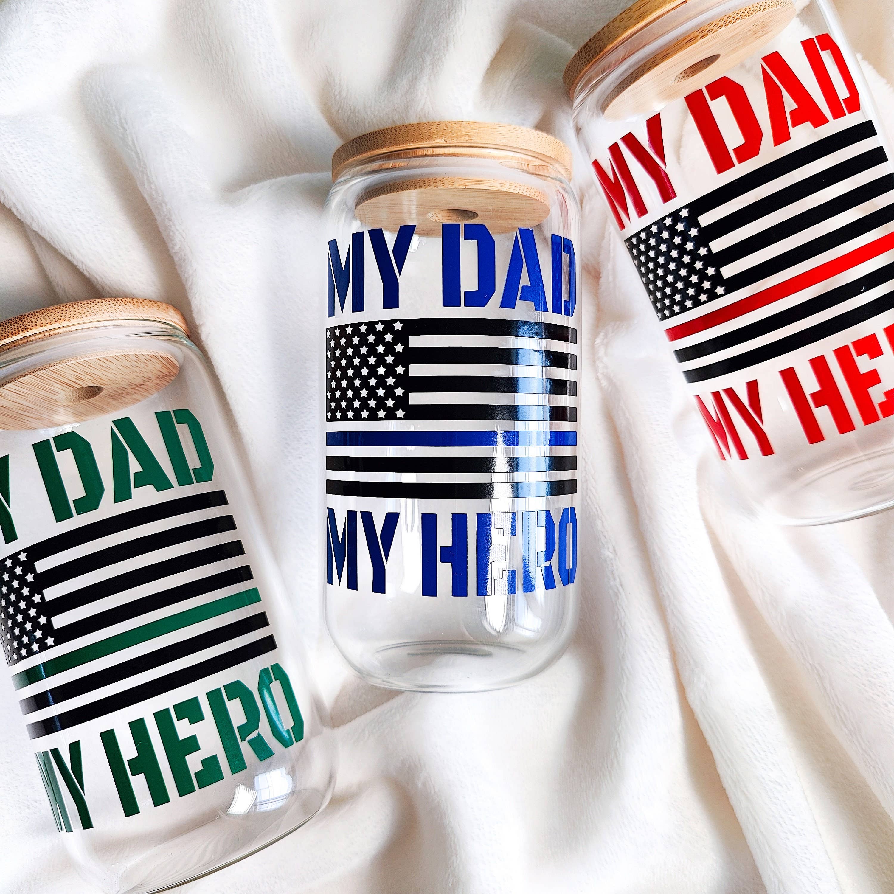 honeysheshome - Wholesale Drinking Glass/Cup - Custom First Responders Hero Beer Glass Can3