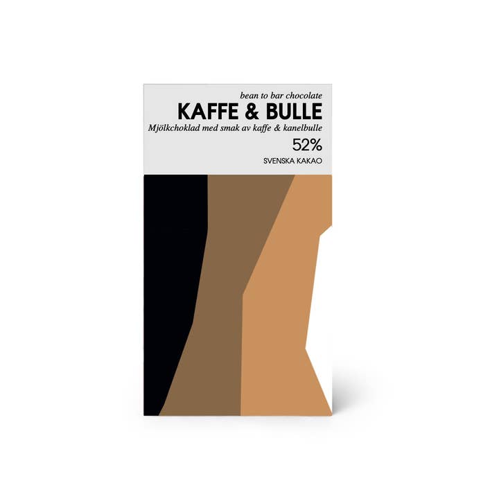 Svenska Kakao - Wholesale Chocolate Bar - Coffee & cinnamon bun flavored milk chocolate bar - Artisan