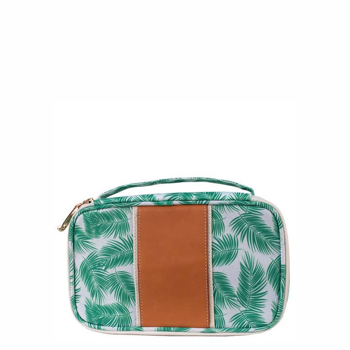 Boulevard - Wholesale Makeup/Cosmetic Bag - "Megan" Nylon and Leather Makeup Case (Personalizable)