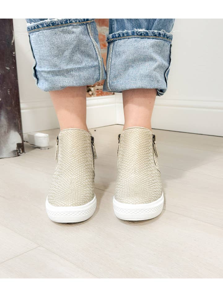 Naughty Monkey - Wholesale Lifestyle Sneakers - Women's - Timmibelle Wedge Sneaker in Cream2