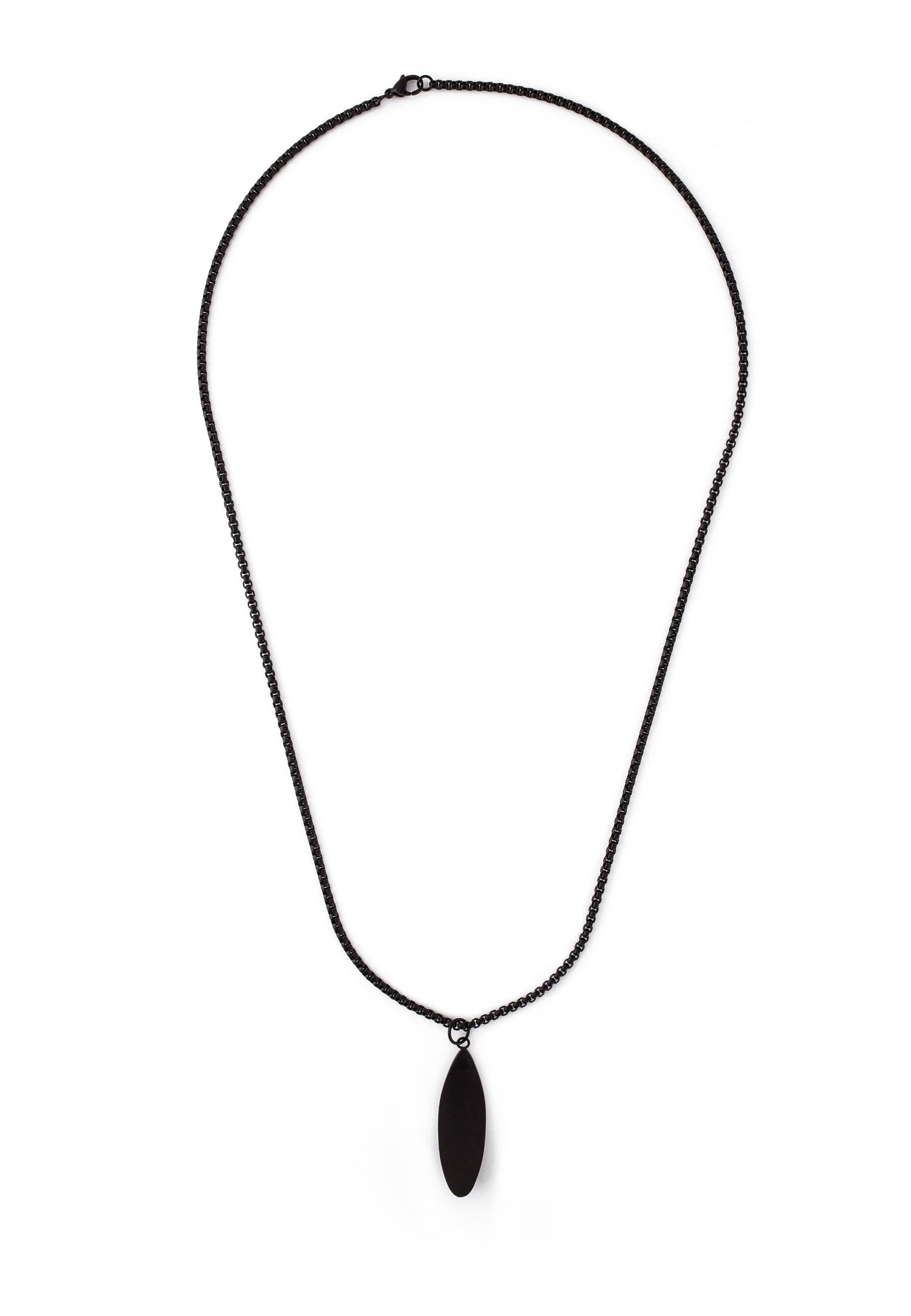 Blackskies - Wholesale Pendant/Charm Necklace - Nalu Surf Board Pendant / Necklace Matte Black 70 cm0