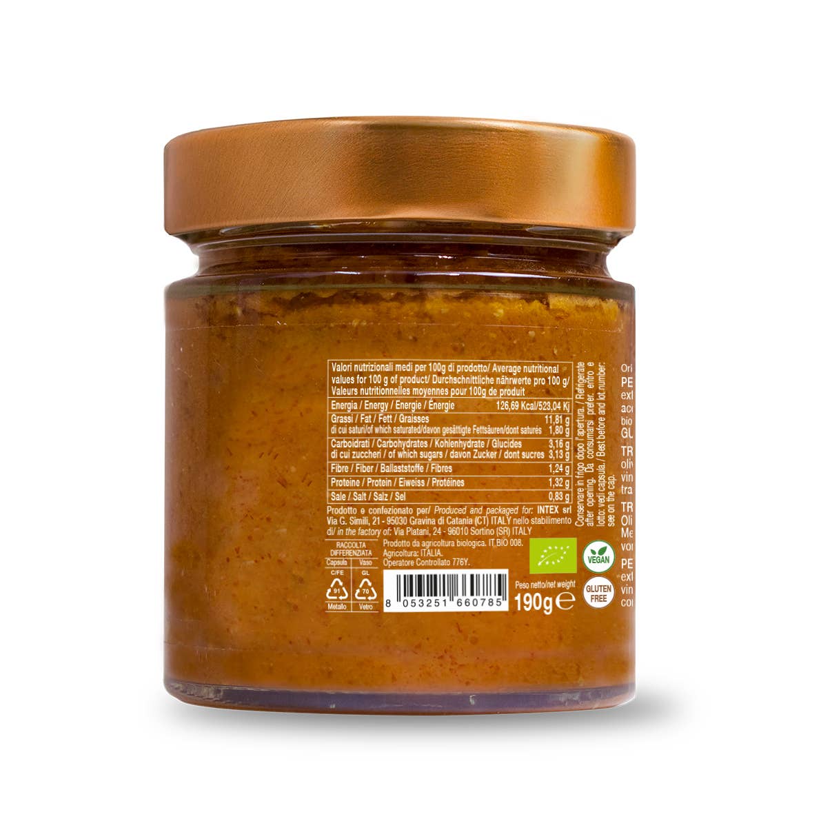 CONVIVIA for italian food lovers – Großhandel Pesto – Bio Trapanese Pesto 190 g2