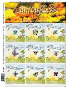 Présentoir à chevalet en forme de papillons 9349 pour la vente par Thoughtful Little Angels