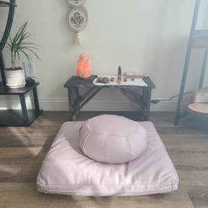 Mindful & Modern | Pro Meditation Chair with Bonus Cushion, Grey