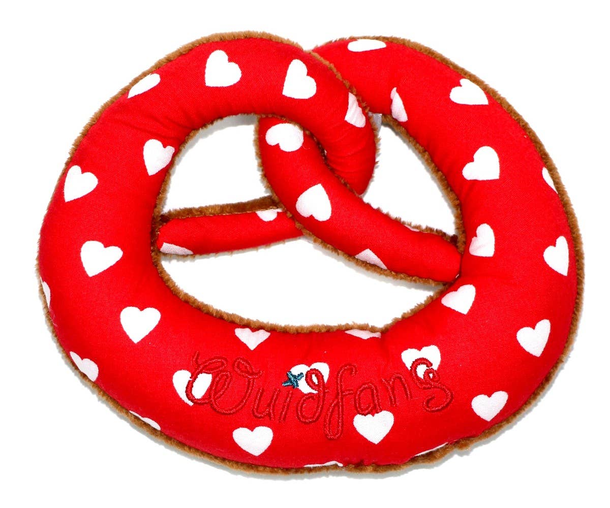 Nyani – wholesale Fyllda/plyschleksaker - Barn och baby – Mjukt hjärtformad kringla med knastrande ljud för bebisar och småbarn1