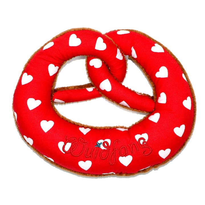 Nyani – wholesale Fyllda/plyschleksaker - Barn och baby – Mjukt hjärtformad kringla med knastrande ljud för bebisar och småbarn1