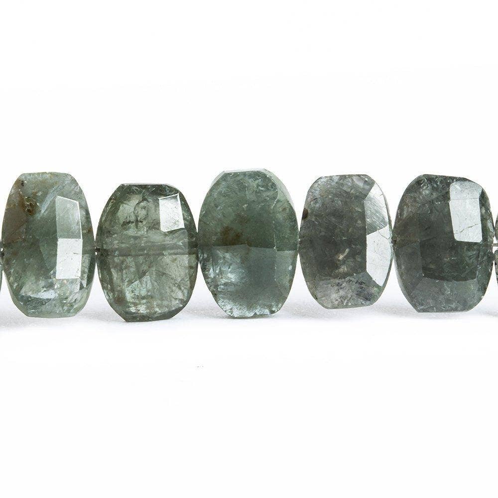 The Bead Traders – wholesale Pärlor – Black Moss Aquamarine Facetterad kudde 8 tum 23 bitar0