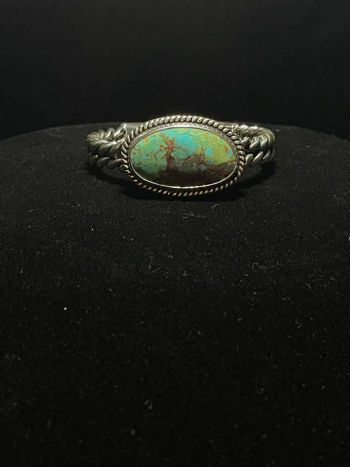 Brazalete unisex | Turquesa genuina de Sonora, plata de ley para venta al por mayor de Regul Silver