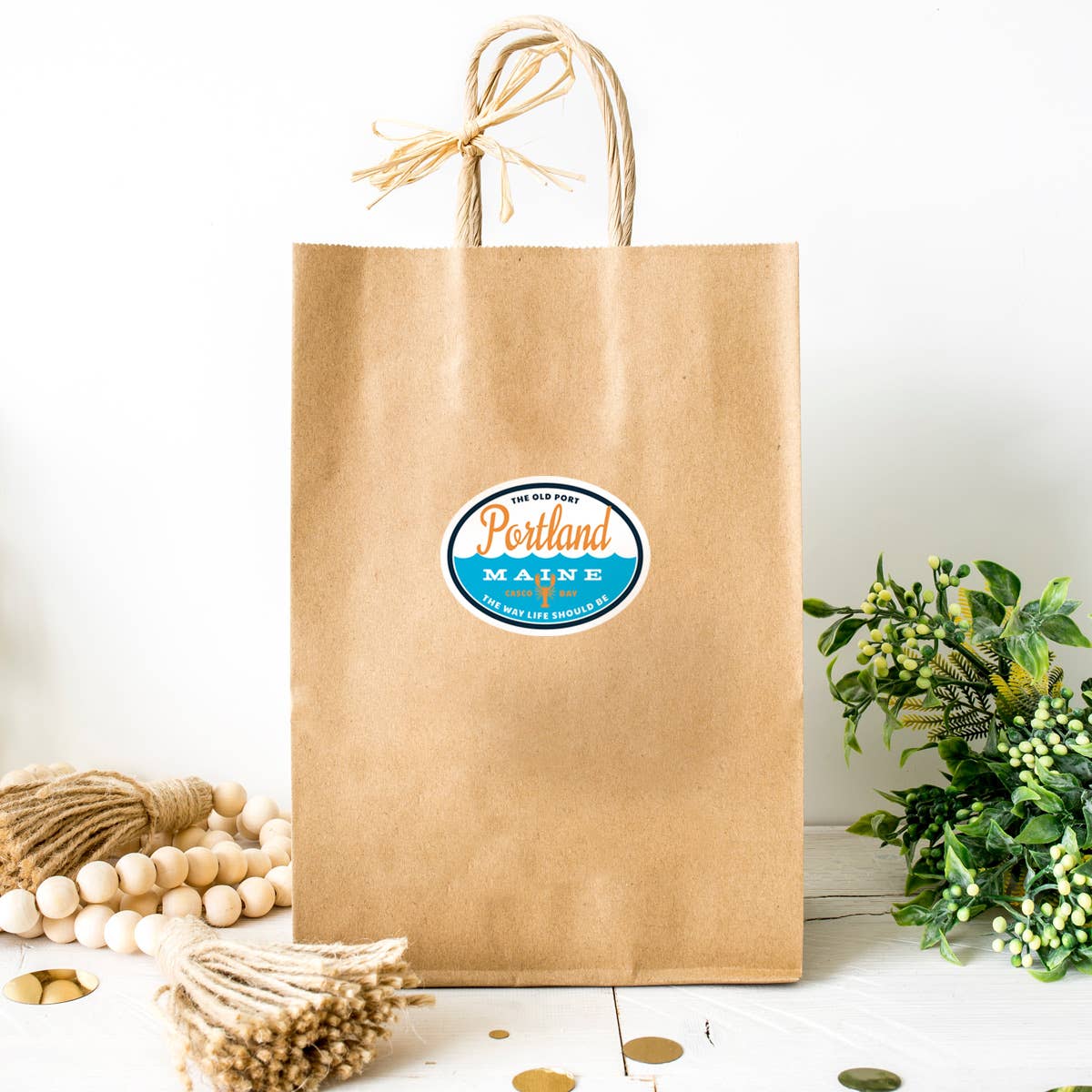 RetroPlanet - Vendita all'ingrosso Adesivi per telefoni e laptop - Mini adesivo, motivo: onde dell'oceano del Maine, 20 ct6