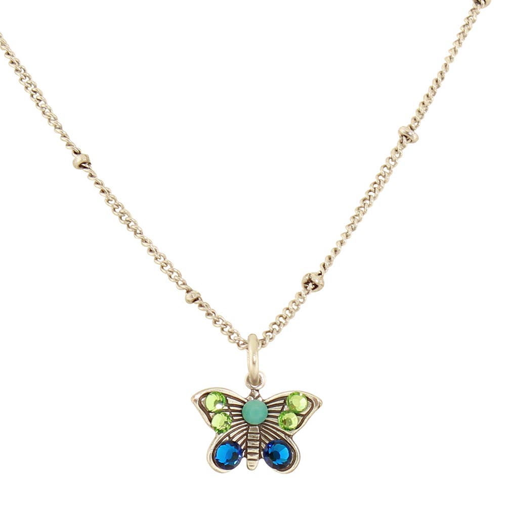 Baked Beads - Wholesale Pendant/Charm Necklace - Crystal Butterfly Necklace4