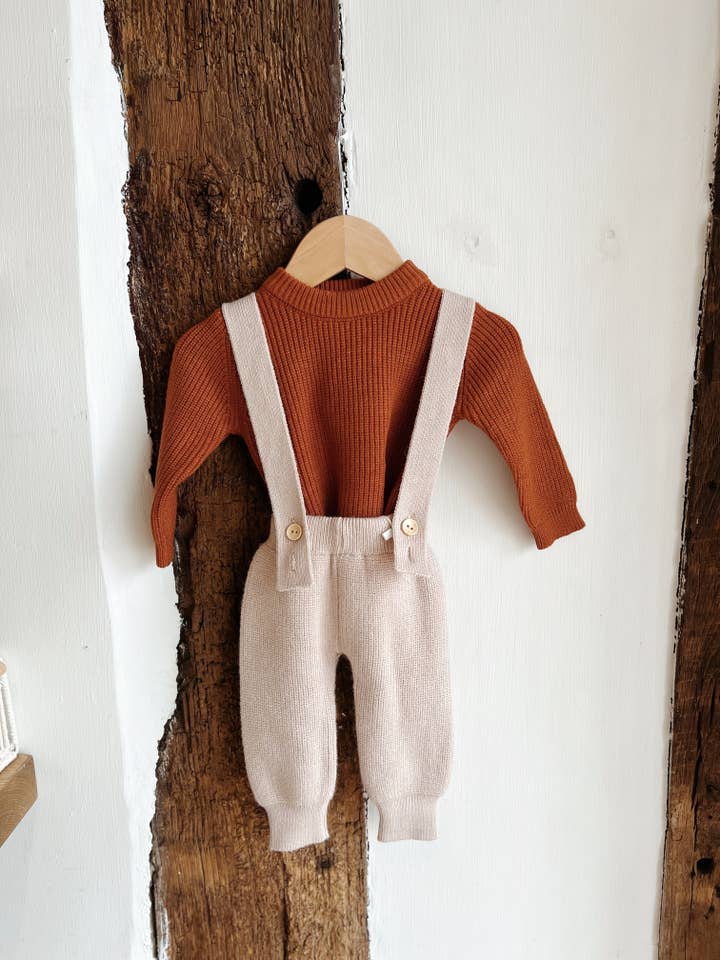 Ada Baby - Wholesale Overalls - Baby - Knit Baby Trousers with Braces