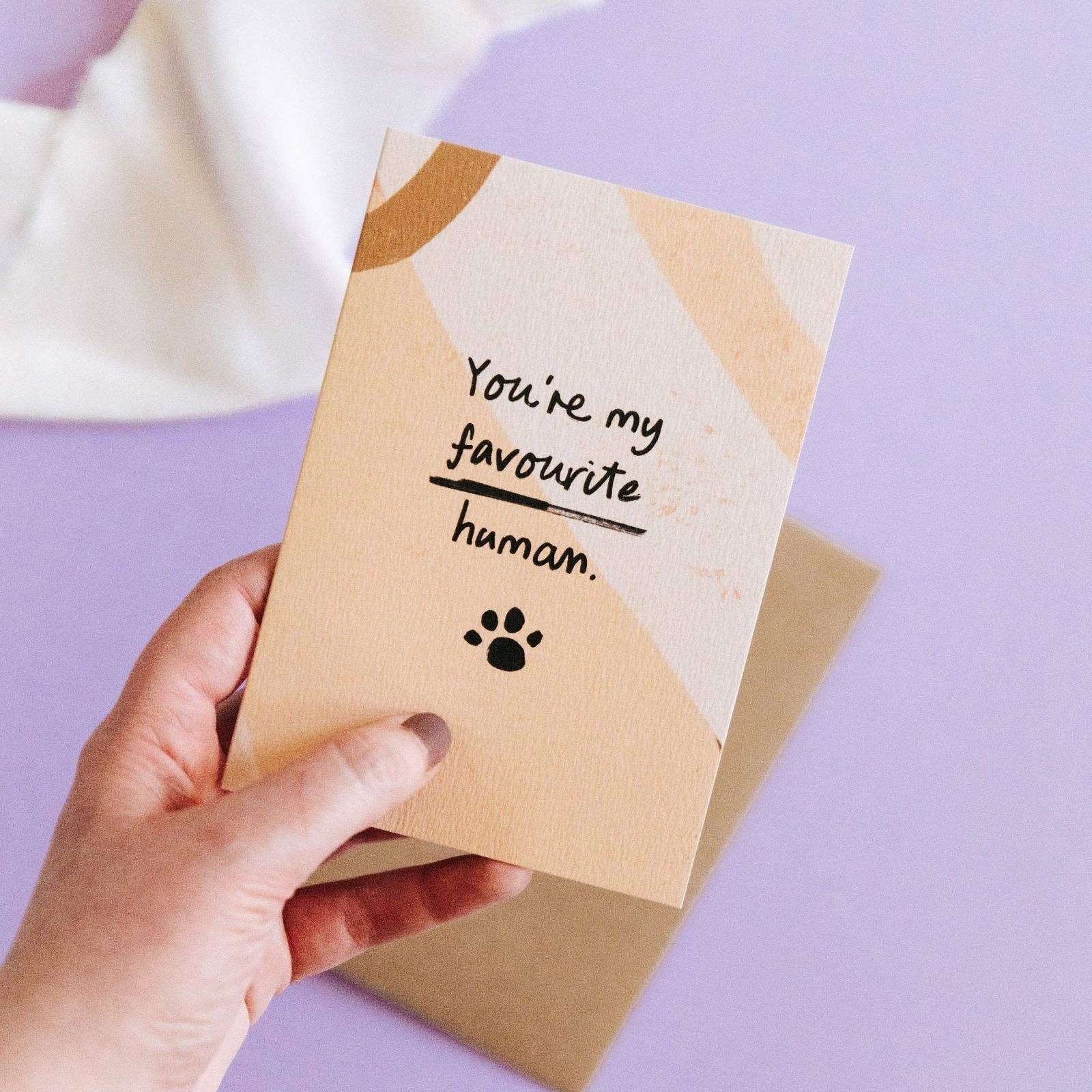 I am Nat Ltd - Wholesale Love Card - Favourite Human Card from Dog or Cat2