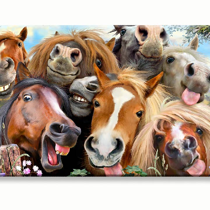 Horse Selfie on A Myne Card for wholesale by Myne Cards