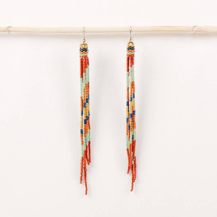 Altiplano - Wholesale Tassel Earrings - Beaded Fringe Duster Earrings