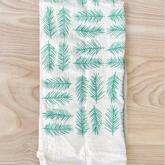 green Spruce Tea Towel for wholesale on Faire0