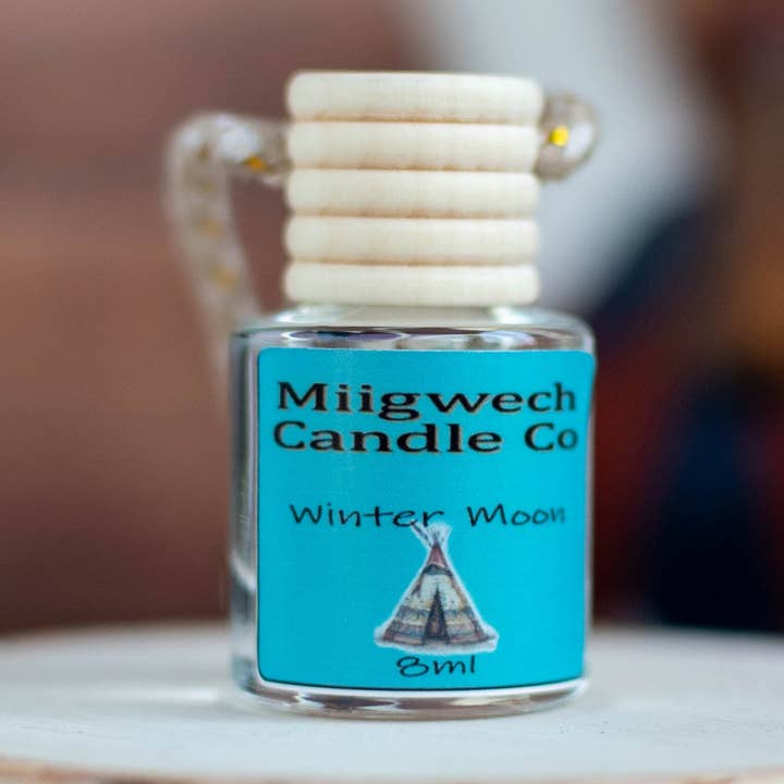 Car Fragrance Diffuser Winter Moon Native American Berry for wholesale by Miigwech Candle Co LLC