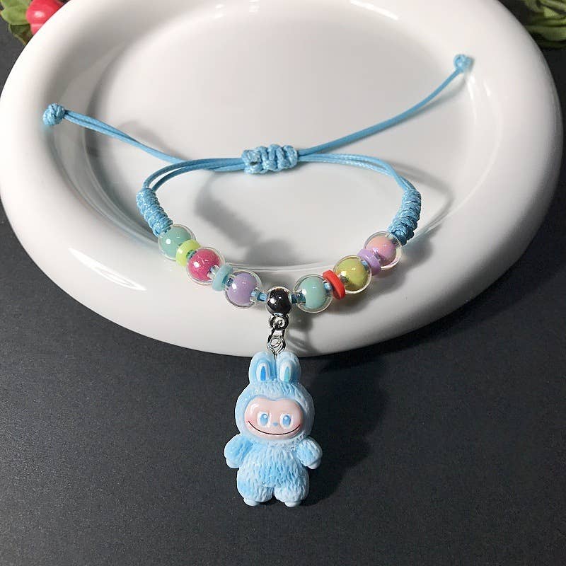 Little Trendy - Wholesale Woven/Braided Bracelet - Creative hand-woven cute monster bracelet for girls 4